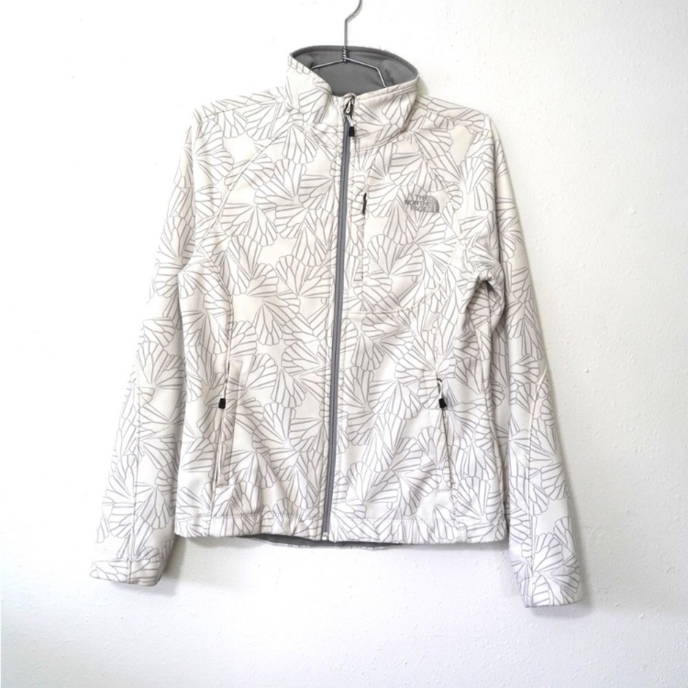 Women’s North Face Soft Shell Windbreaker Jacket white Size S